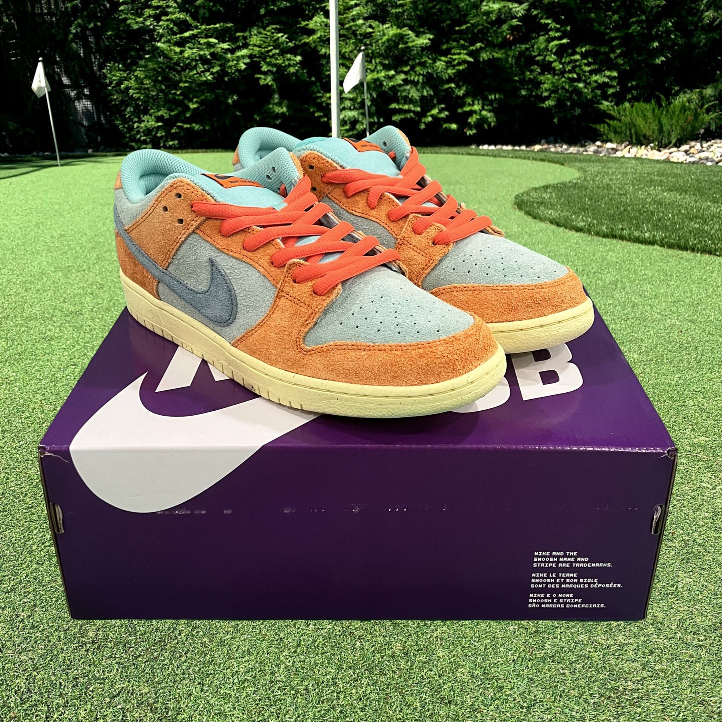 Nike SB Dunk Orange Emerald Rise