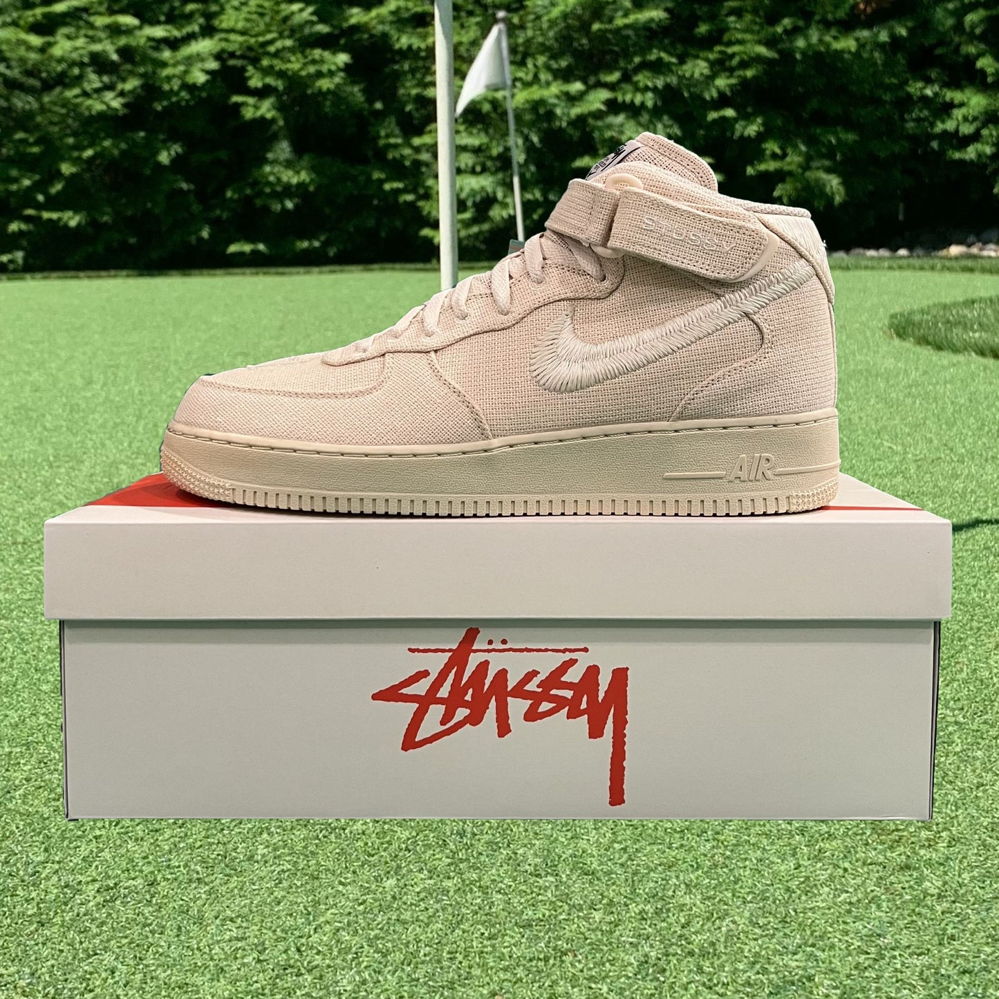 Air Force 1 Mid Fossil Stussy