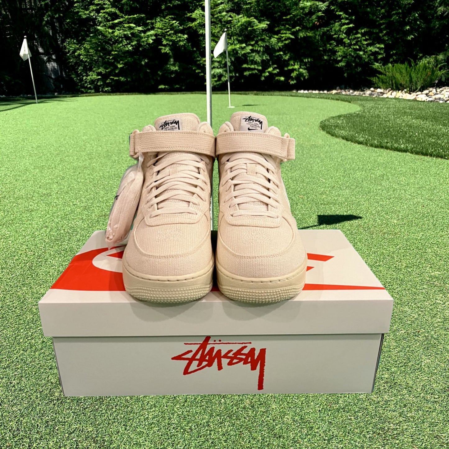 Air Force 1 Mid Fossil Stussy