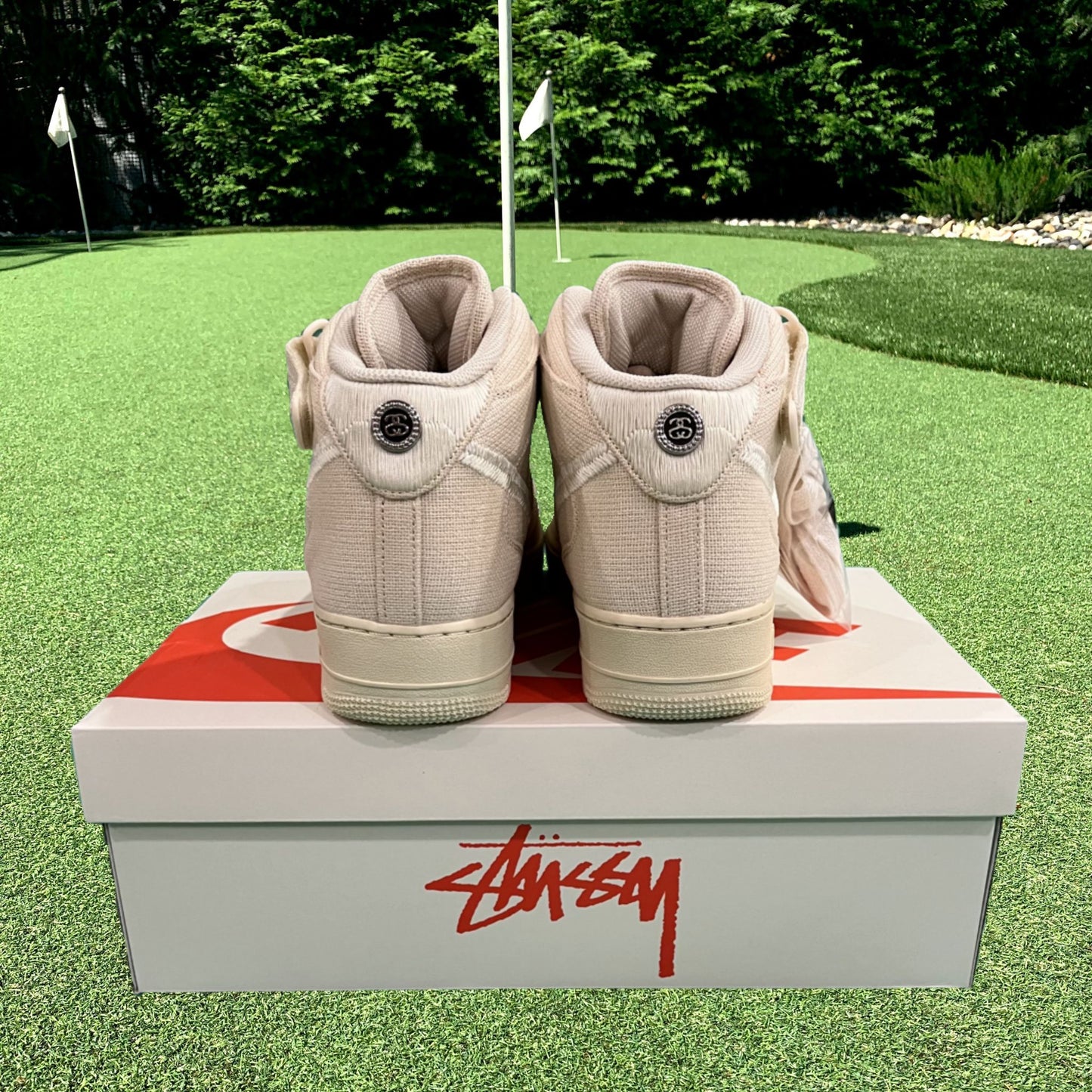 Air Force 1 Mid Fossil Stussy