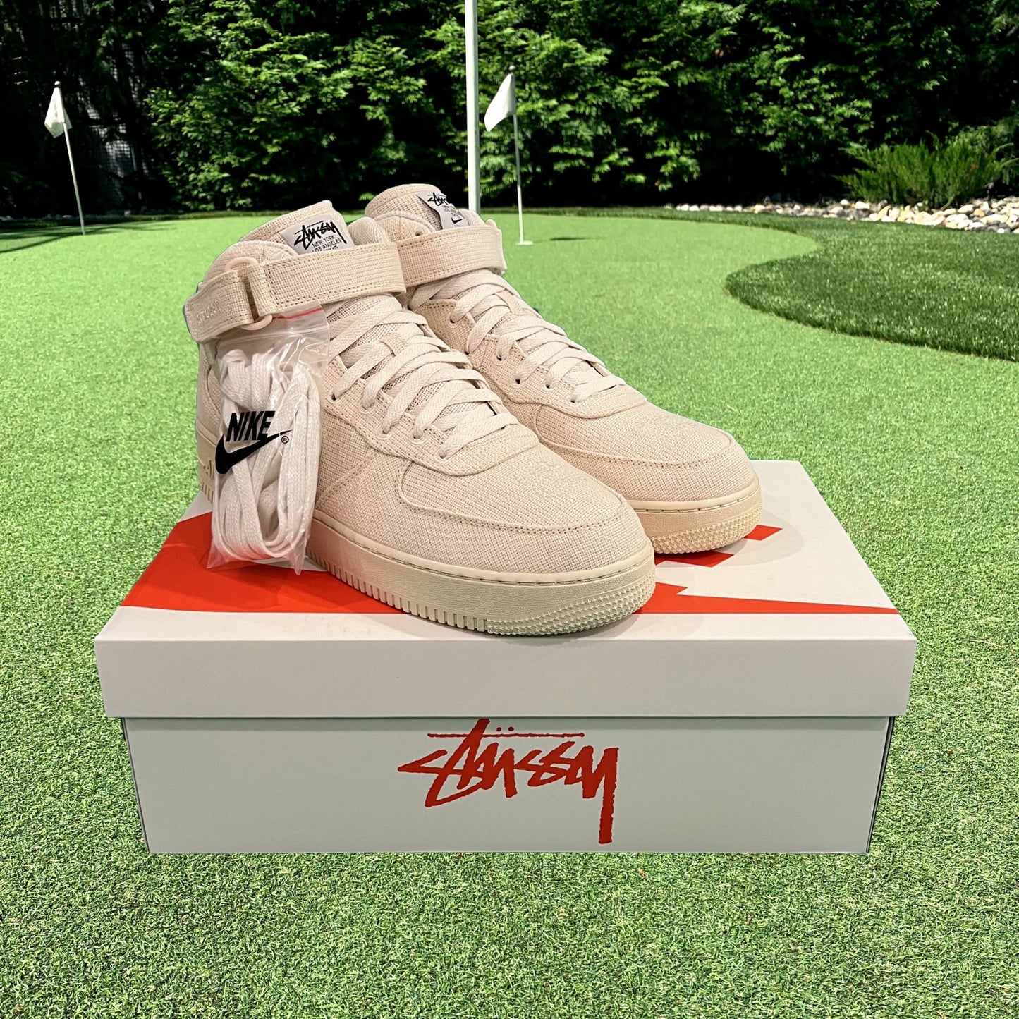 Air Force 1 Mid Fossil Stussy